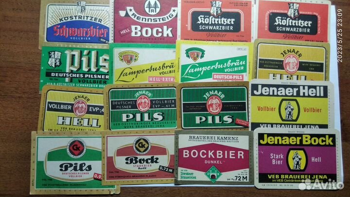 Старые пивные этикетки Германии