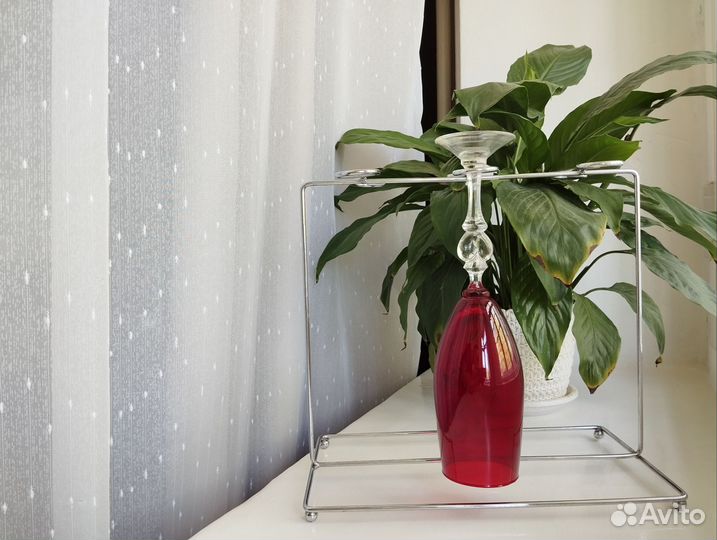 Держатель для бокалов хромированная