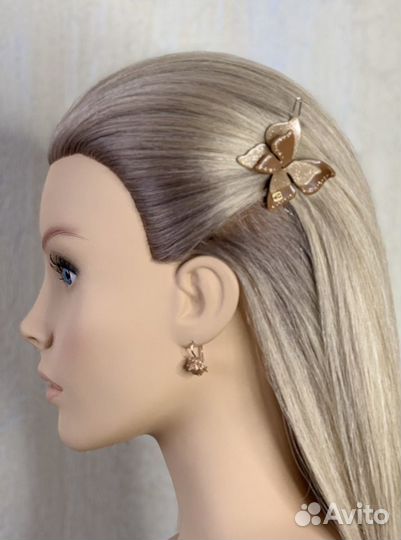 Заколка Alexandre de Paris. Бабочка со Сваровски