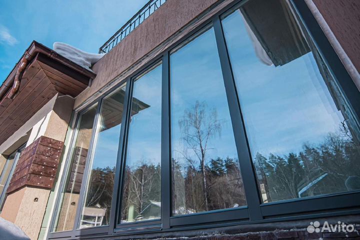 Алюминиевые окна под ключ