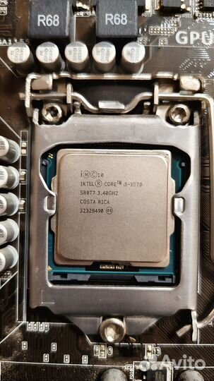 Материнская плата с процессором и оперативкой