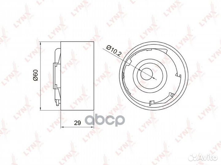 Ролик натяжной ремня грм PB1029 lynxauto