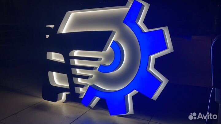 Сборка объёмных букв, монтаж