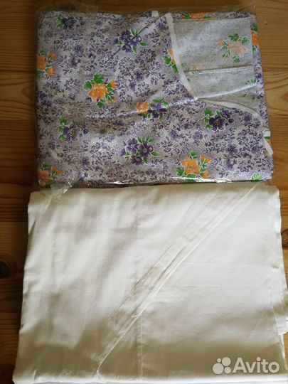 Пододеяльники, простыни лён, хлопок, всё новое
