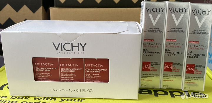 Сыворотка и Крем для лица Vichi Lift activ spf50