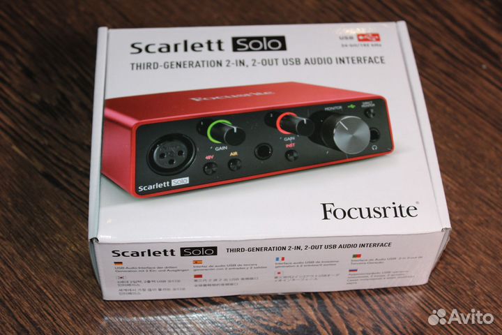Звуковая карта Focusrite Scarlett Solo 3rd gen