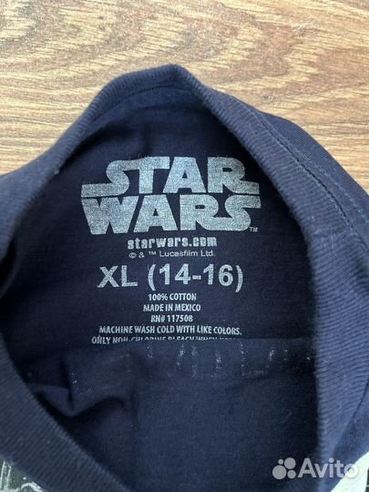 Футболка star wars оригинал 40р светится в темноте