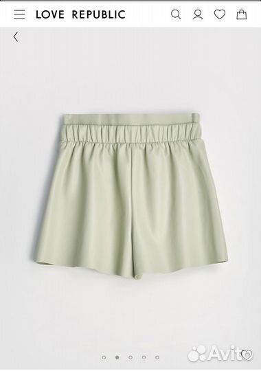 Шорты кожаные Love Republic