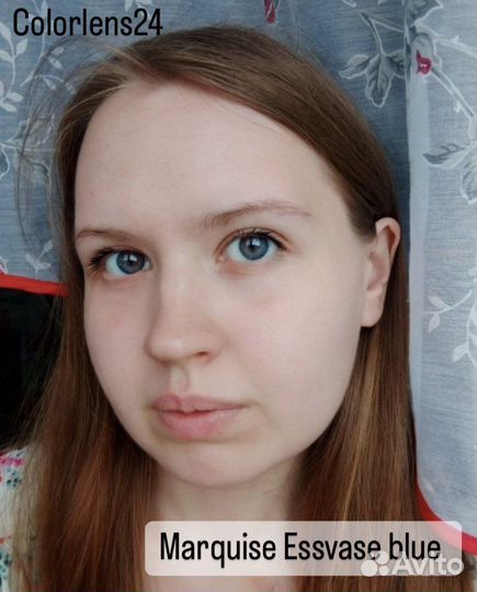 Синие линзы натуральные