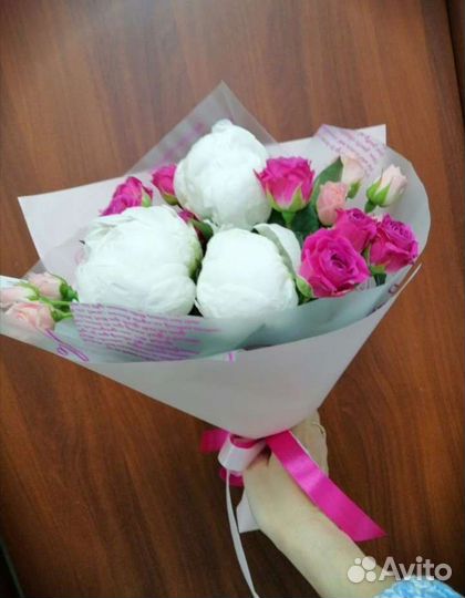 Букеты из пионов