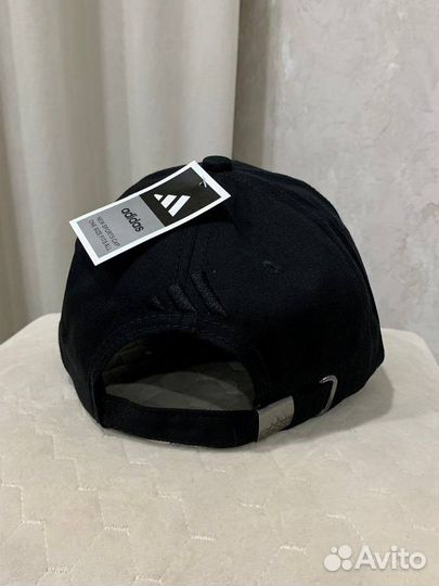 Бейсболка adidas, черный логотип, регулируется