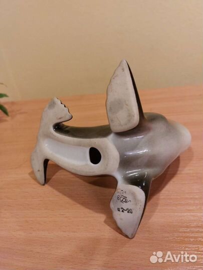 Статуэтка Тюлень фарфор СССР лфз в/с 1970г винтаж