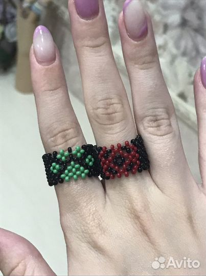 Кольца из бисера