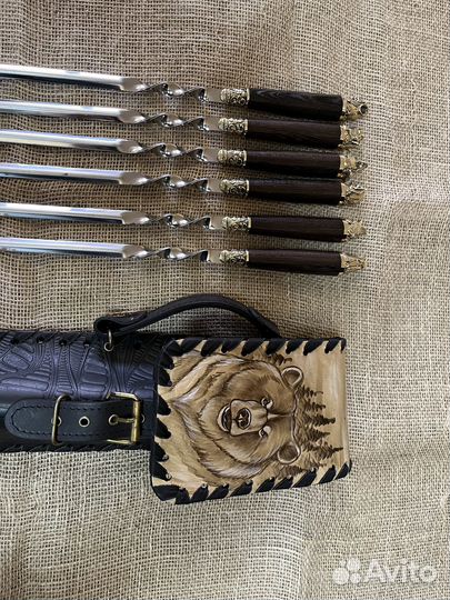 Подарочные шампура в чехле