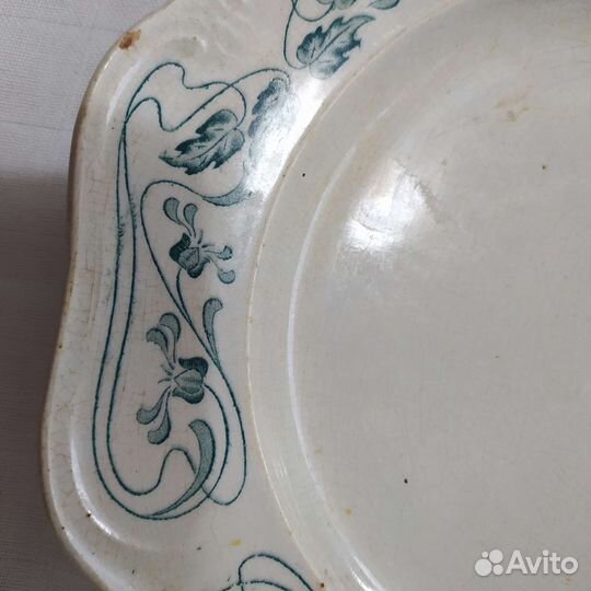 Тарелка антикварная Тва М.С. Кузнецова