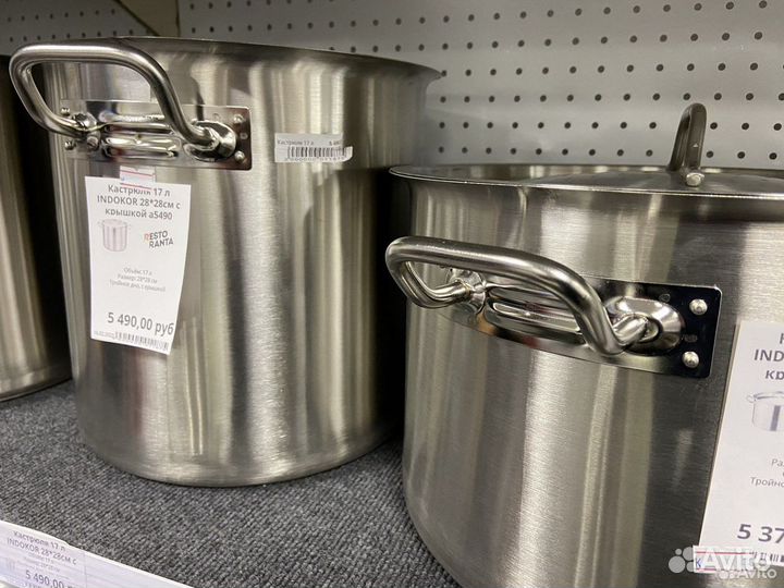 Профессиональные кастрюли, сковороды