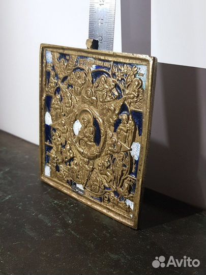 Икона - пластика «Богоматерь Неопалимая Купина» эм