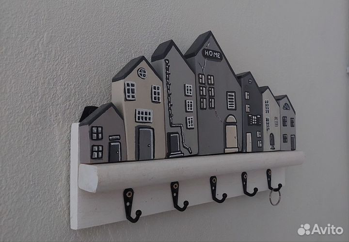 Заготовка для ключницы, ключница-домики