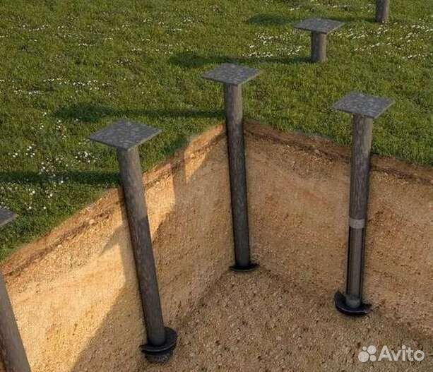 Винтовые сваи ф57 шуруп