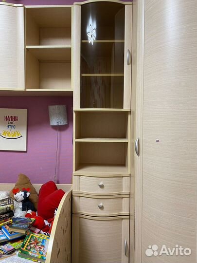 Детская мебель для девочки, в спальню, + кровать