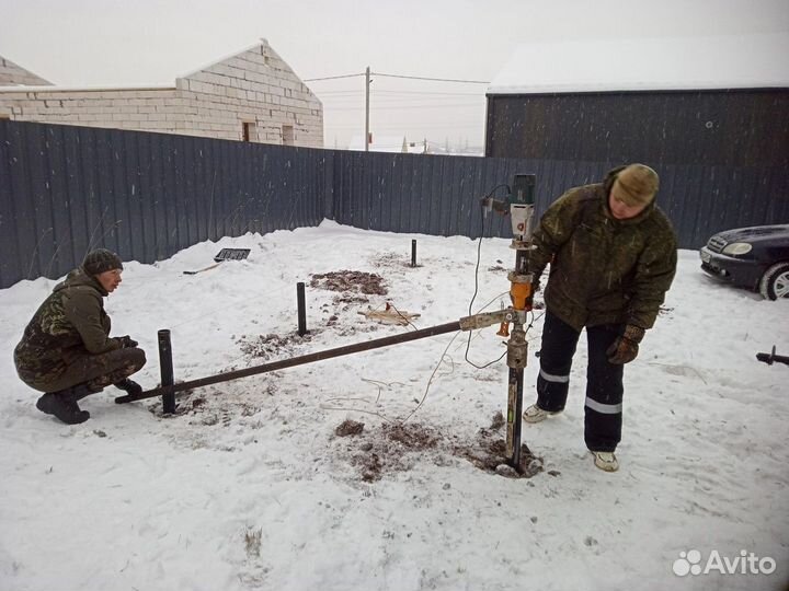 Свайно винтовой фундамент