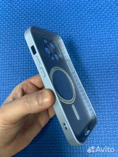 Чехол стеклянный Magsafe iPhone 14 Pro