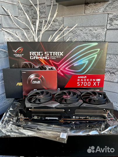 Видеокарта Rx 5700 XT 8GB Asus Rog Strix OC/Пломба