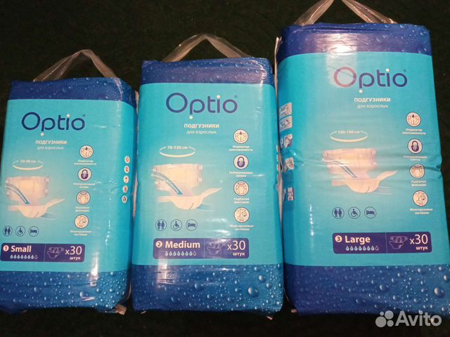 Подгузники для взрослых Оптио 30 шт, 14 шт