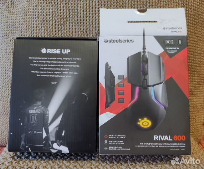 Мышь проводная SteelSeries Rival 600 черная