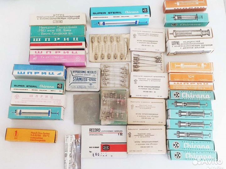 Шприцы, иглы СССР