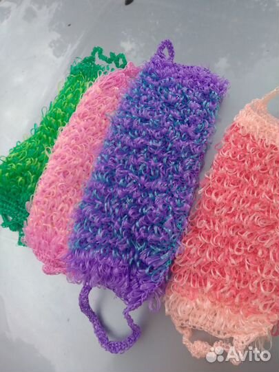 Мочалка ручная вязка крючком