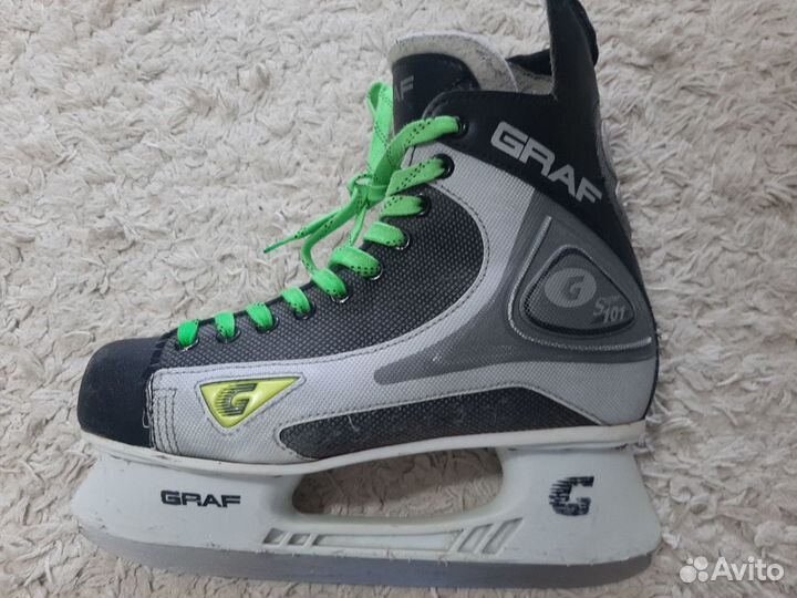 Коньки хоккейные Graf G Super 101 45 размер