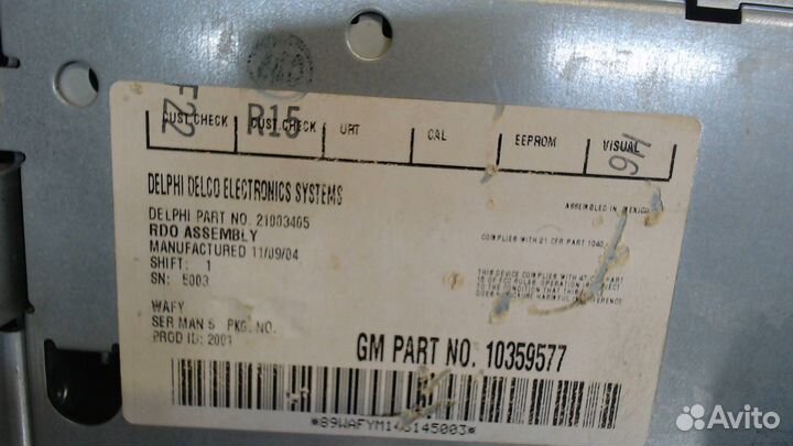 Магнитола Chevrolet Tahoe, 2005