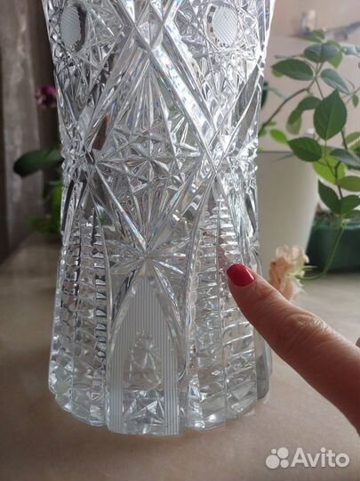 Хрустальная ваза 45 см