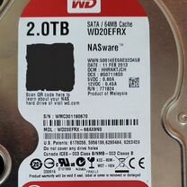 Жесткий диск WD Red 2TB WD20efrx