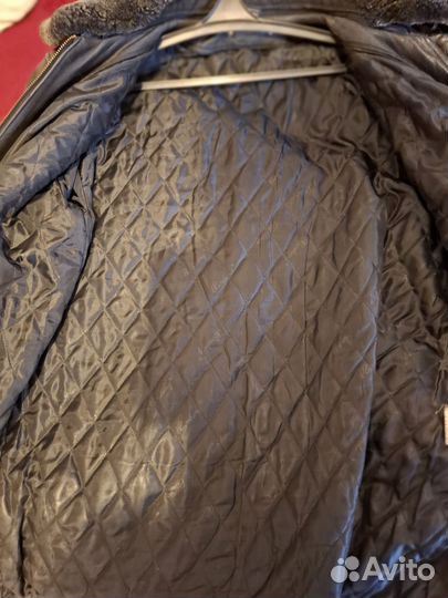 Кожаная дубленка мужская