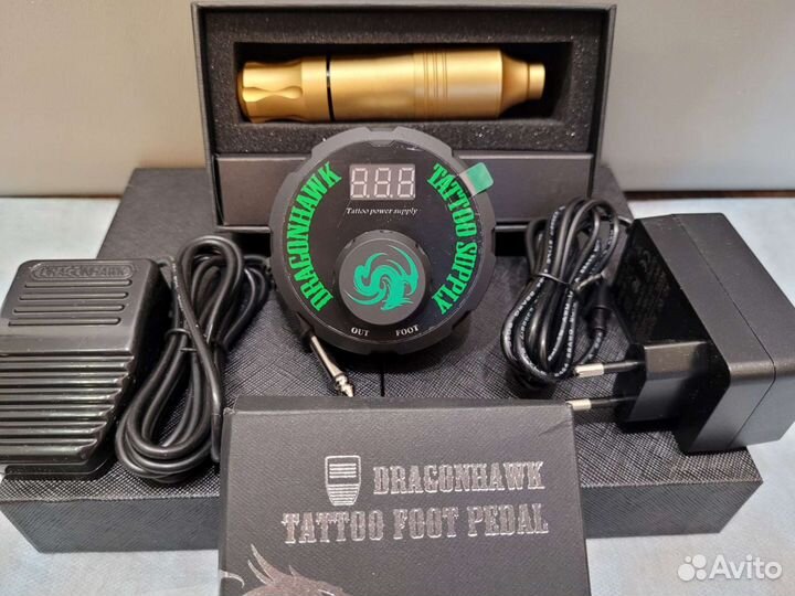 Dragonhawk. Стартовый набор. Татуаж. Татумашинка