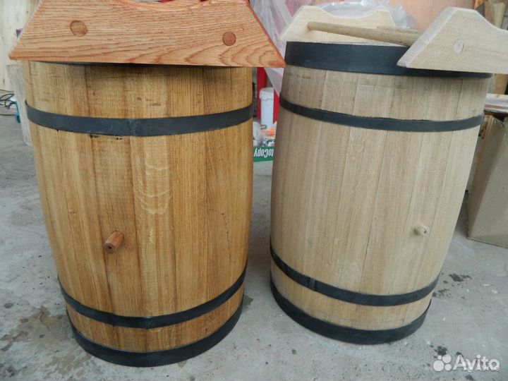 Бочка, кадка дубовая