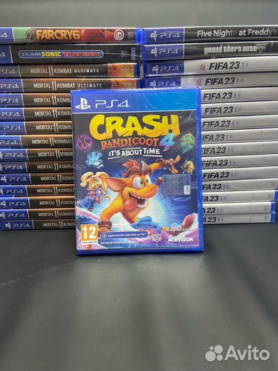 Crash Bandicoot 4 ps4 новый диск в пленке