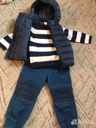 Костюм hm. жилетка джинсы свитер hm