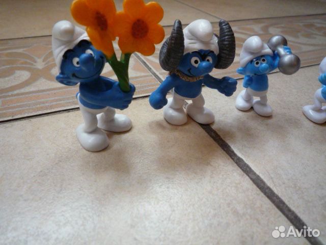 Смурфики, фигурки из киндера