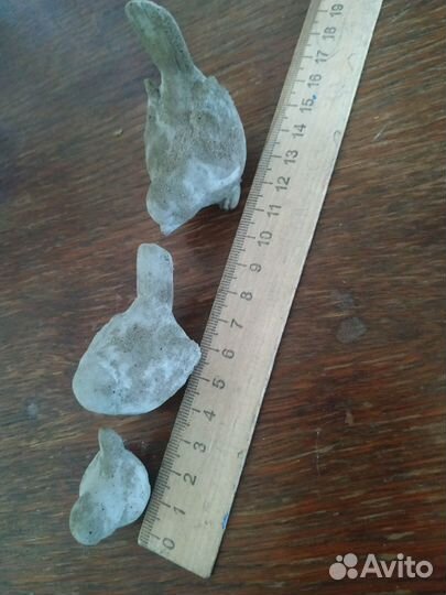 Декор для дома и сада. Птички из бетона