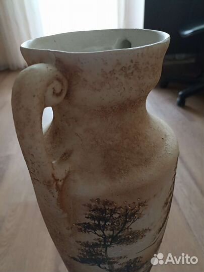 Ваза напольная, керамика, 58см(без подставки 45см)