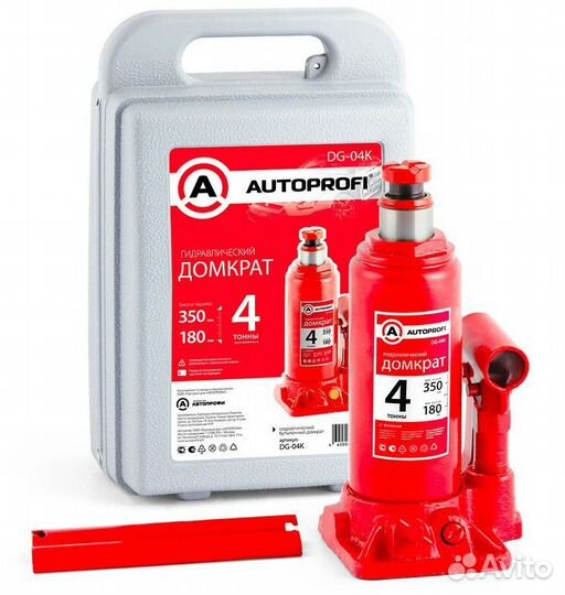 Домкрат бутылочный 4 т. Autoprofi в кейсе 180-350