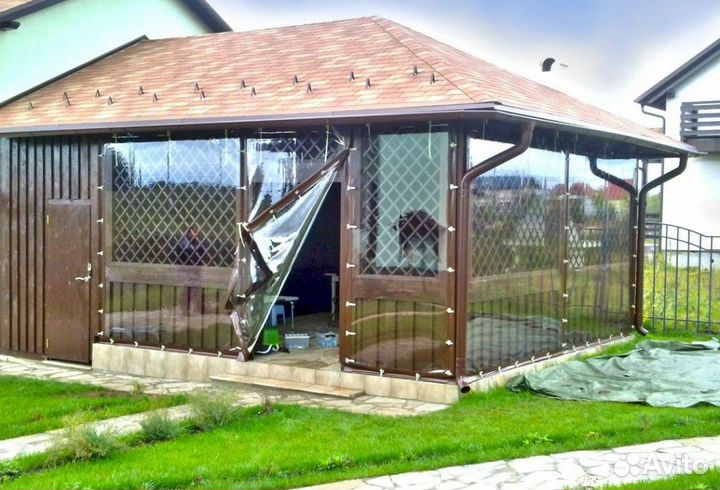 Мягкие окна для беседок, веранд