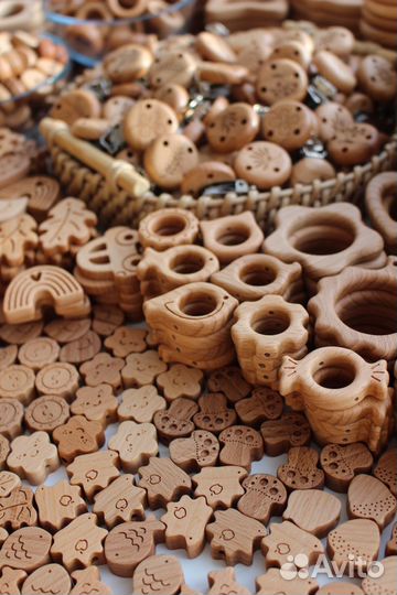 Грызунки кольца клипсы бусины