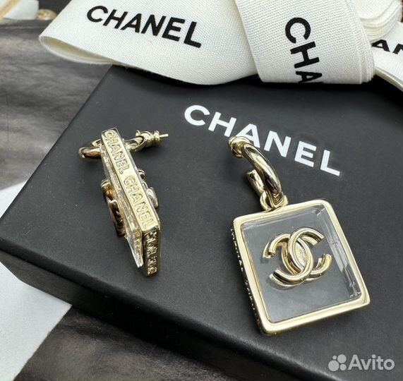 Серьги chanel