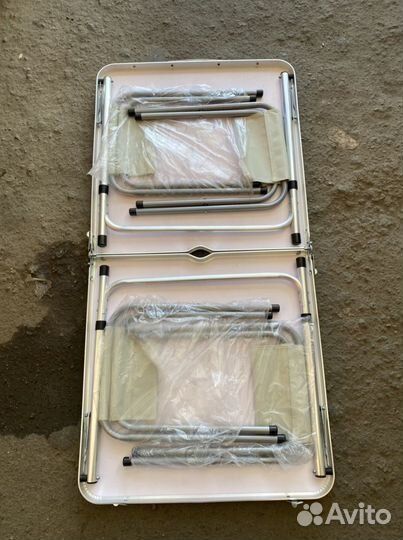 Стол складной туристический +4 табуретка