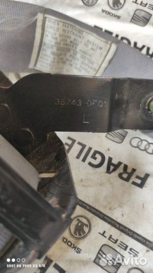 Ремень безопасности задний левый Hyundai Elantra