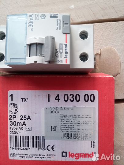 Автомат узо 25А, Легранд